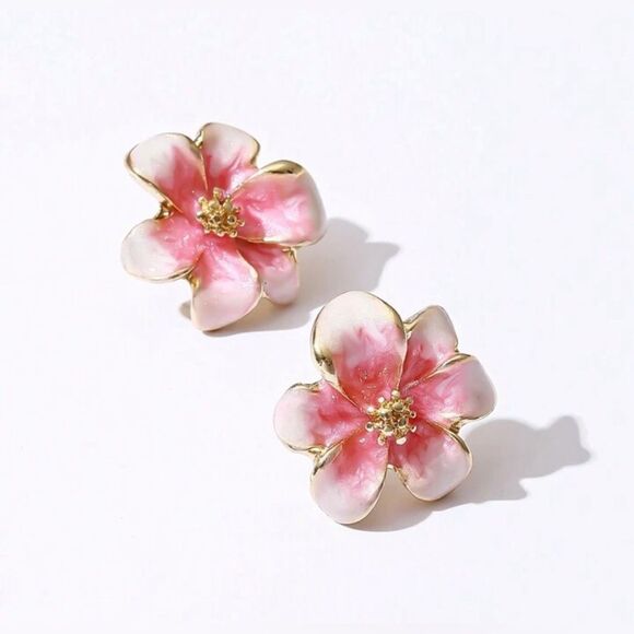Flower earrings N860 - Picture 1 of 4